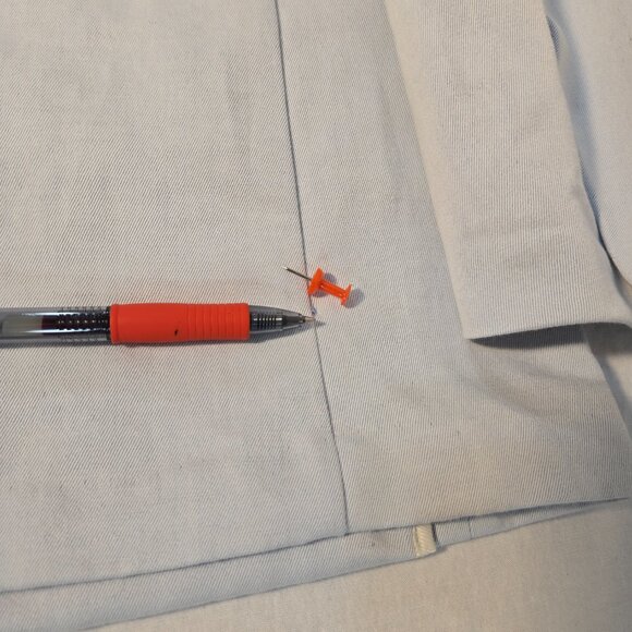 BANANA REPUBLIC Office Sirencore Light Blue Linen Long & Lean Blazer Size 10. - Picture 5 of 16